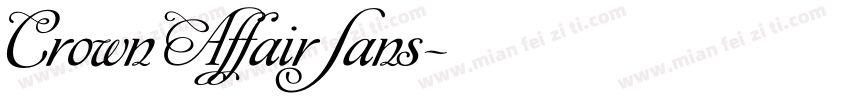 Crown Affair Sans字体转换